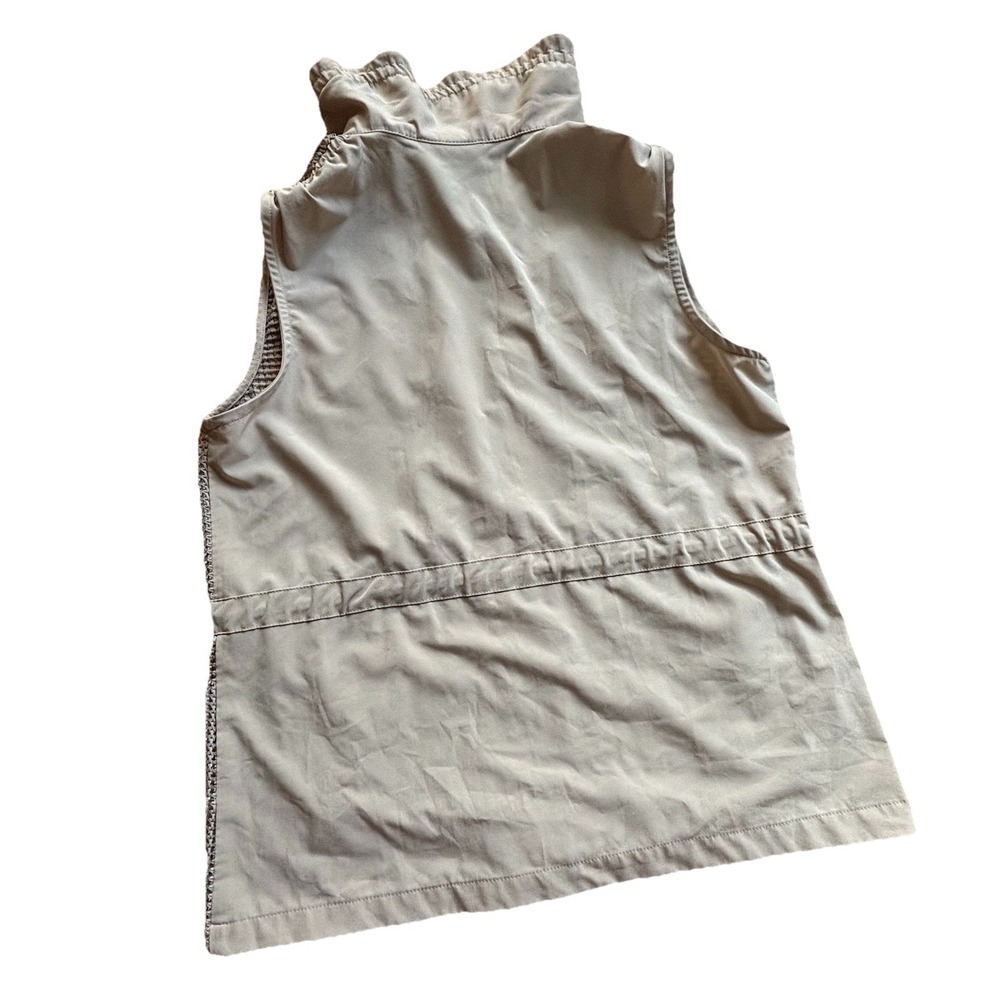 Chicos Zenergy Neema Foil Mesh Front Vest Size Small Sleeveless Utility Gorpcore - Picture 2 of 11